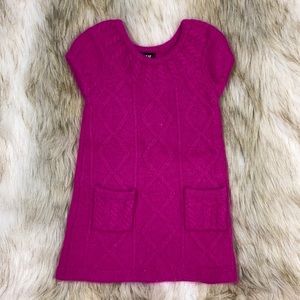 1-2 year H&M Magenta Short Sleeve Wool Dress